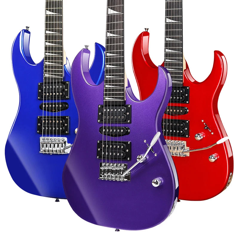 Neck Through Body Electric Guitar Carbon Fiber India Rosewood Solo Guitar High Glossy Original Bone Electric Guitar
