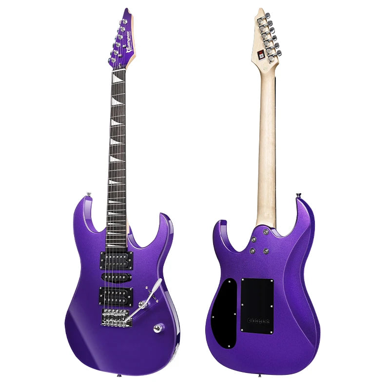 Neck Through Body Electric Guitar Carbon Fiber India Rosewood Solo Guitar High Glossy Original Bone Electric Guitar