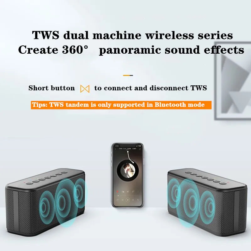 Original Xdobo X8 Plus Portable Sound System heavy bass Subwoofer speakers Wireless Waterproof Tws karaoke blue tooth Speaker