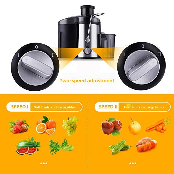 Multifunctional Houseuse Juicer, Fully Automatic Fruit and Vegetable Juicer, Pulp and Juice Separator