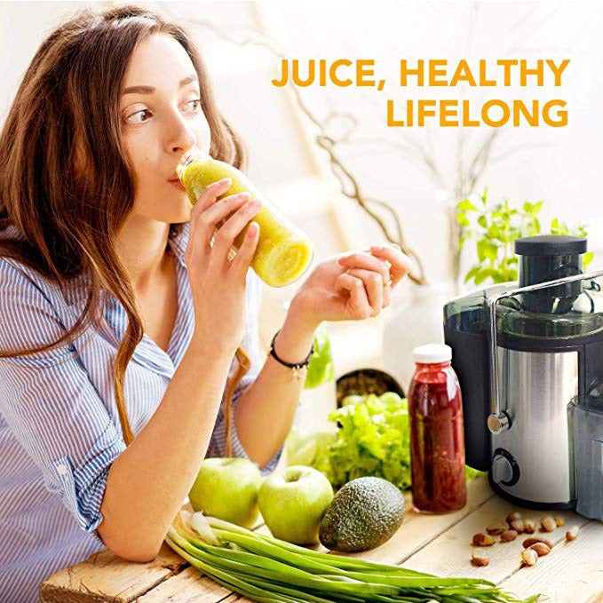 Multifunctional Houseuse Juicer, Fully Automatic Fruit and Vegetable Juicer, Pulp and Juice Separator