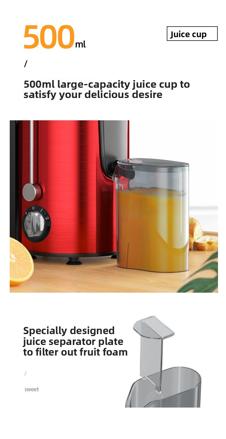 Multifunctional Houseuse Juicer, Fully Automatic Fruit and Vegetable Juicer, Pulp and Juice Separator