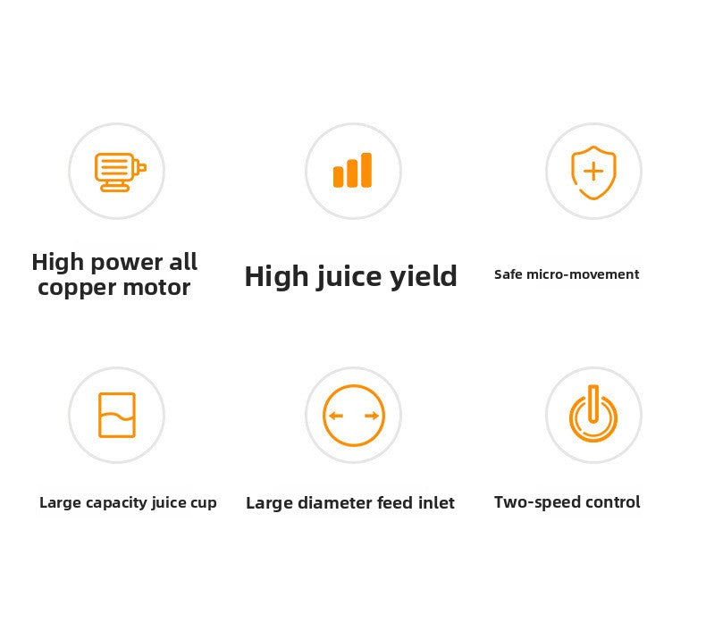 Multifunctional Houseuse Juicer, Fully Automatic Fruit and Vegetable Juicer, Pulp and Juice Separator