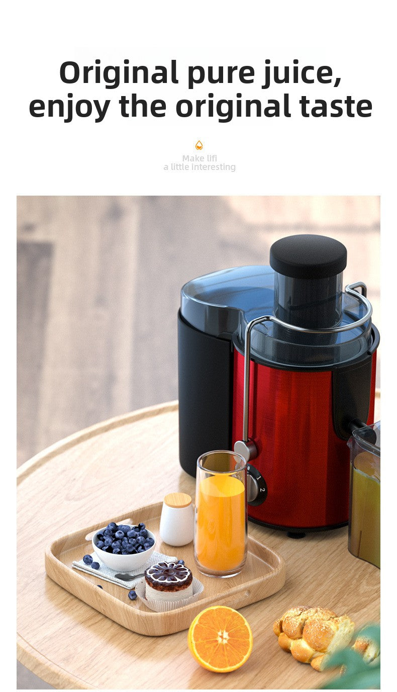Multifunctional Houseuse Juicer, Fully Automatic Fruit and Vegetable Juicer, Pulp and Juice Separator