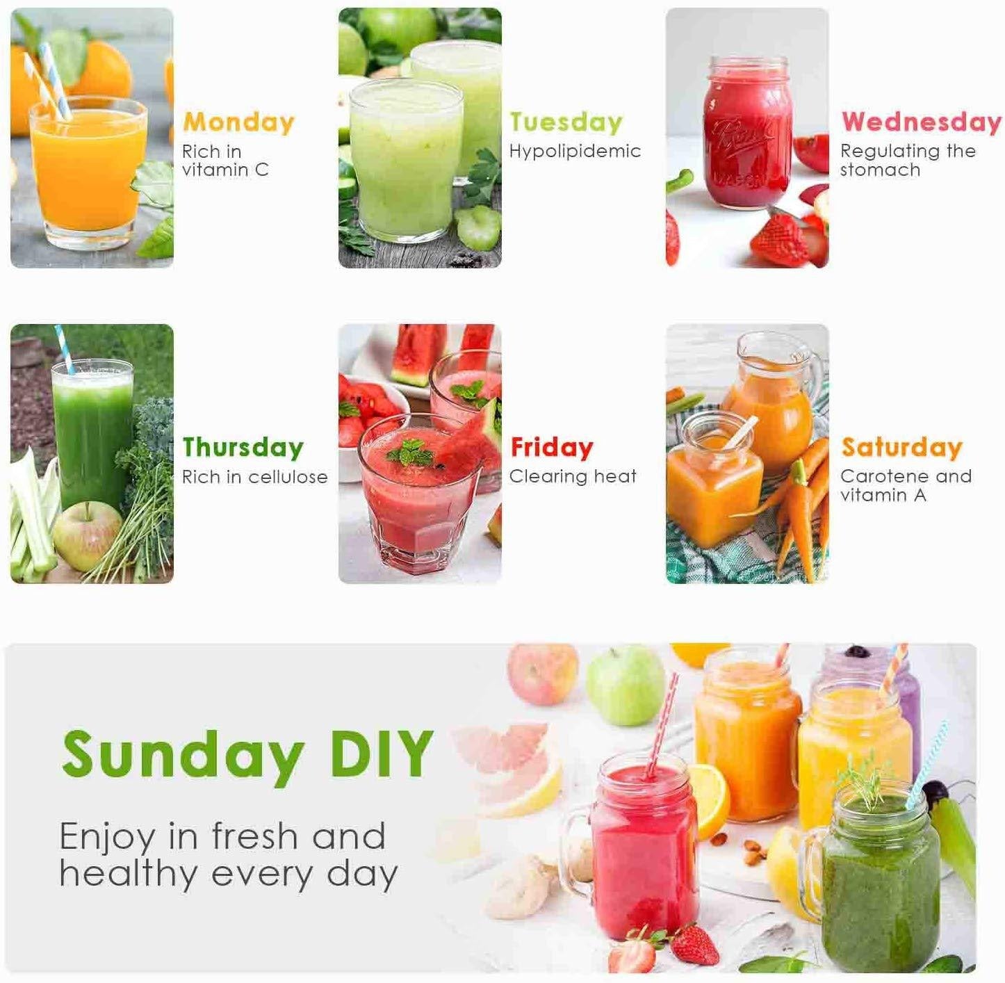 Multifunctional Houseuse Juicer, Fully Automatic Fruit and Vegetable Juicer, Pulp and Juice Separator