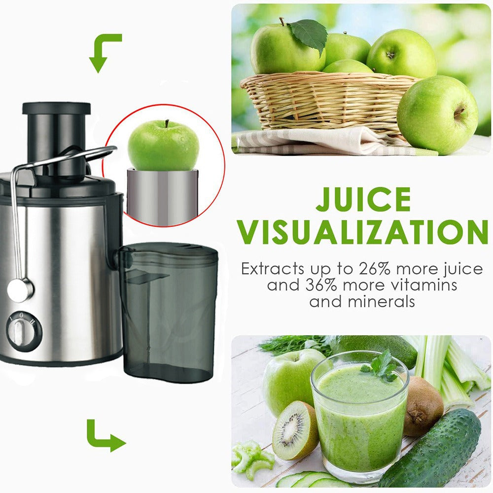 Multifunctional Houseuse Juicer, Fully Automatic Fruit and Vegetable Juicer, Pulp and Juice Separator