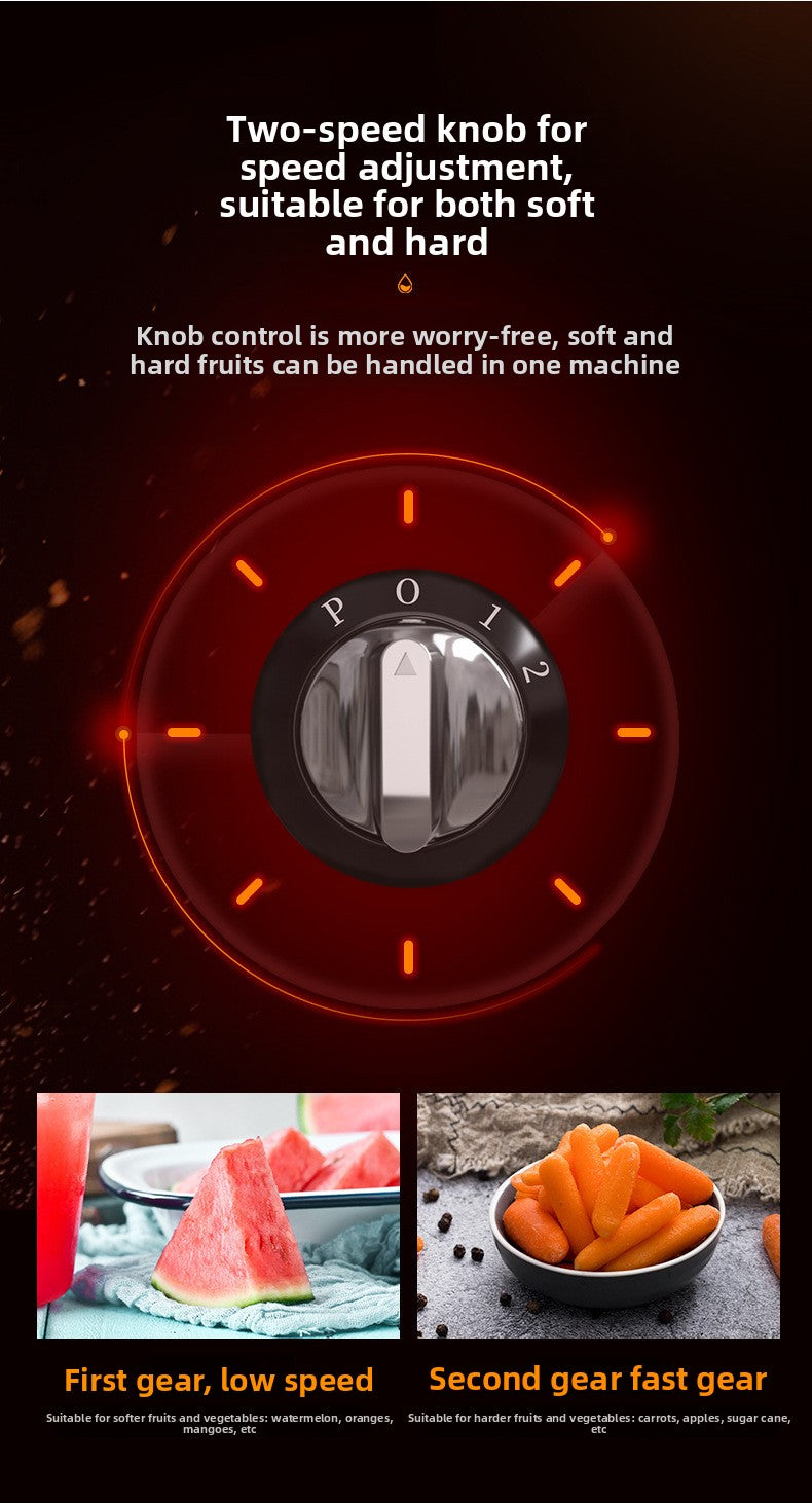 Multifunctional Houseuse Juicer, Fully Automatic Fruit and Vegetable Juicer, Pulp and Juice Separator