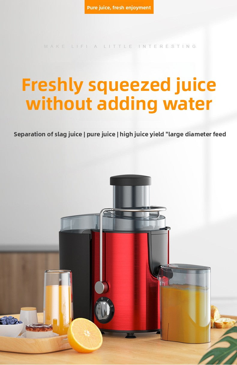 Multifunctional Houseuse Juicer, Fully Automatic Fruit and Vegetable Juicer, Pulp and Juice Separator