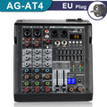 Freeboss Audio Mixer 4 Channels 99 Effect USB Mixing Console PC Record Bluetooth Studio 48V Sound Table Karaoke Mix Desk AG-AT4