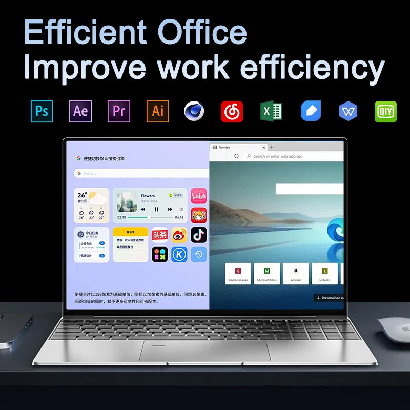 LENO NEW 15.6" Laptop Intel Core i9-9900 32GB 2TB Windows 11 Gaming Computer PC Gamer office Ultra Slim Notebook 1920*1080 HD