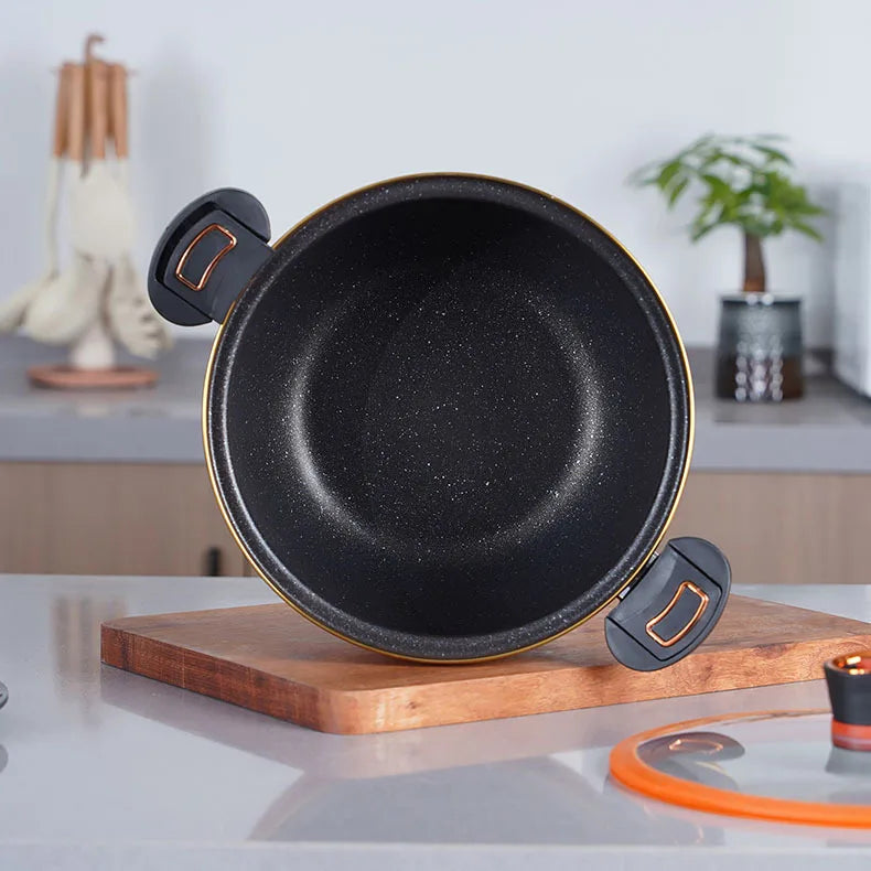 kitchen items Ceramic non-stick soup pot multi-functional household cooking pot 7L large capacity suitable for braising stewing