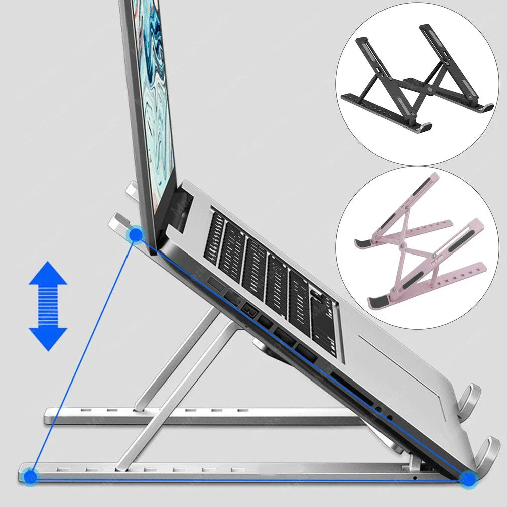 Adjustable Laptop Holder Foldable Computer Monitor Holder Portable Notebook Stand For Macbook Air iPad Tablets Base Accessories