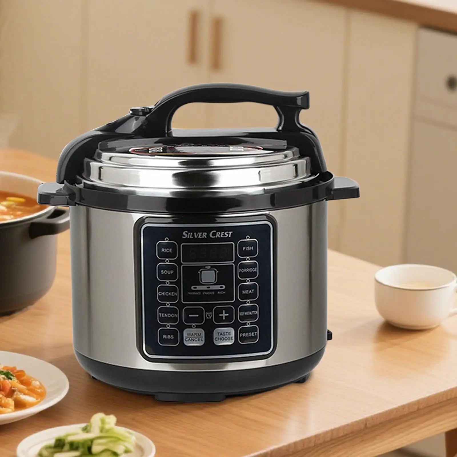 Stainless Steel Pressure Cooker Multifunction Fast Heating Cookware Household Rice Cooking Pot for Home Professional Camping