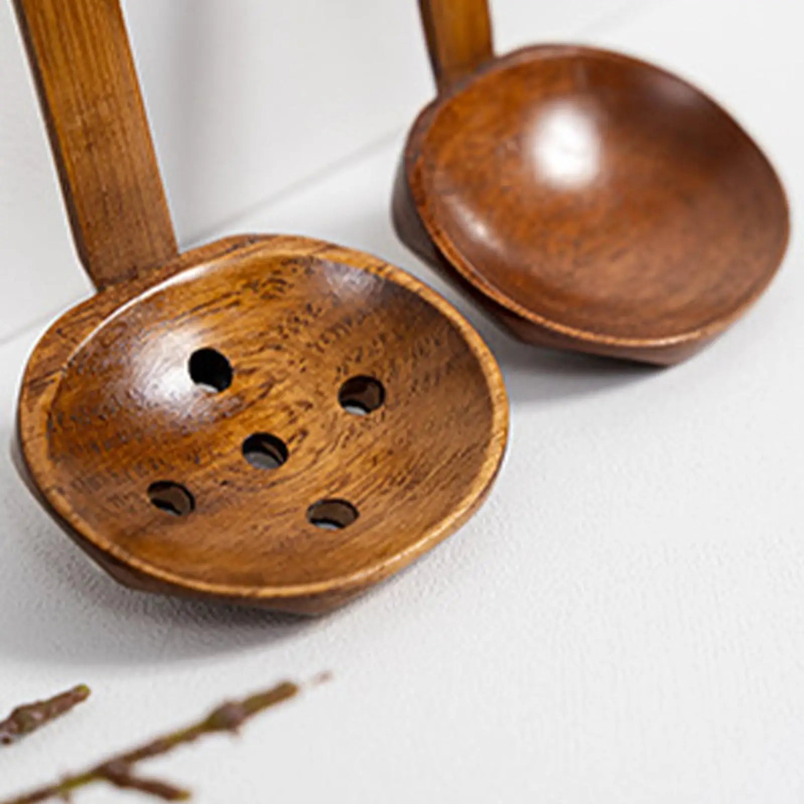 Wooden Ramen Spoons Japanese Long Handle Soup Serving Spoon Wooden Table Spoon Japanese Tasting Spoons for Home Cafe Hotel