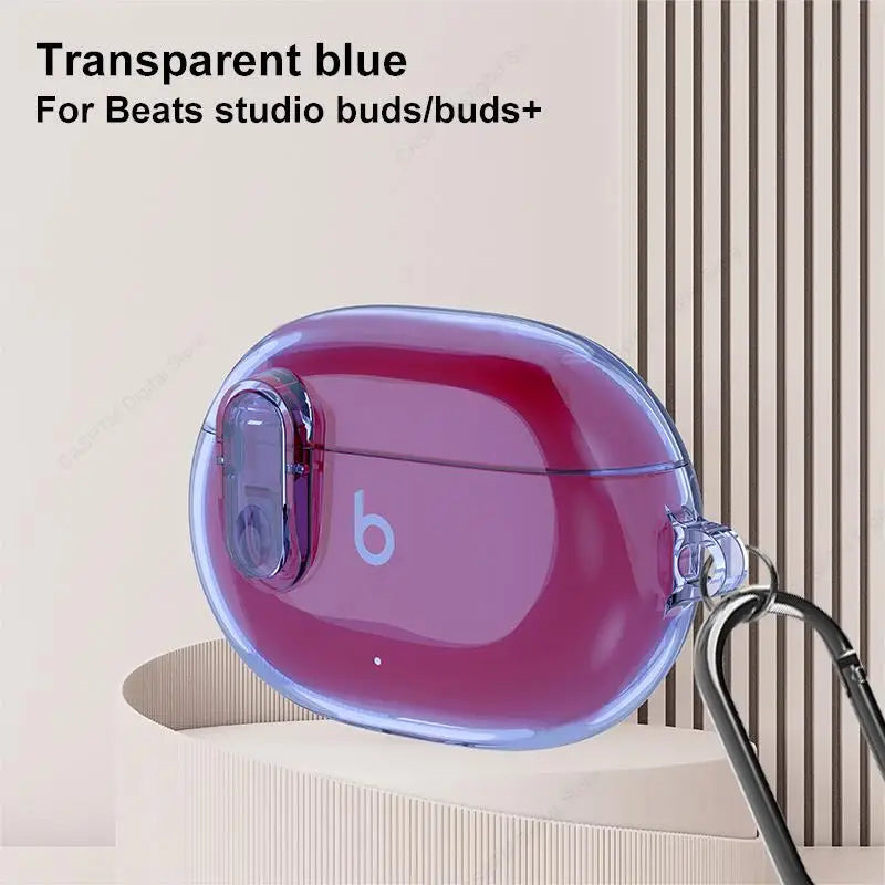 Transparent Cover For Beats Studio Buds Plus Funda For Beats Studio Buds Buds+ Clear Lock Coque Studio Buds Plus Earphone Case