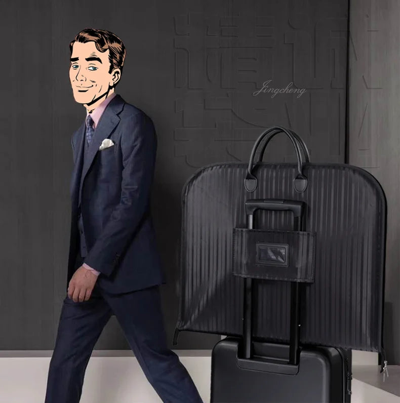 Waterproof Wear-Resistant Business Travel Suit Bag Portability Hanging Suitcase Storage Bag Convenient Oxford Cloth Coat Bag