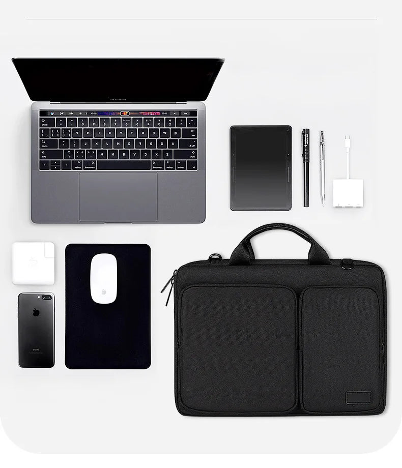 Laptop Bag Handbag 13 14 15 inch for MacBook Air Pro M1 M2 M3 HP Dell Notebook Shoulder Sleeve Protective Computer Briefcase