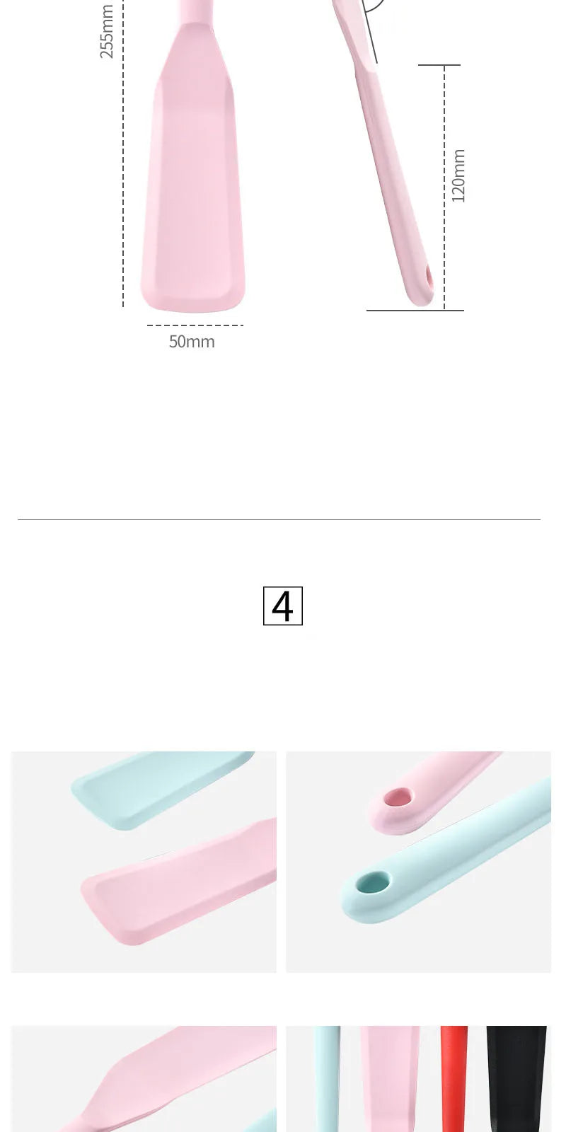 Silicone Frying Spatula Cooking Spatula Steak Spatula Kitchen Non Stick Surface Kitchen Pancakes Fried Eggs