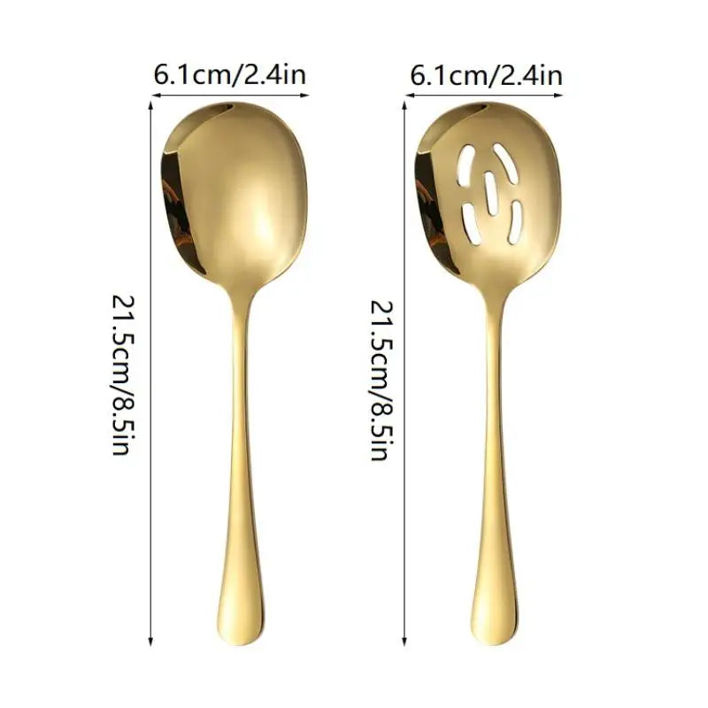 Stainless Steel Serving Spoon Public Flatware Serving Spoons And Slotted Spoons Serving Spoon Kitchen Flatware