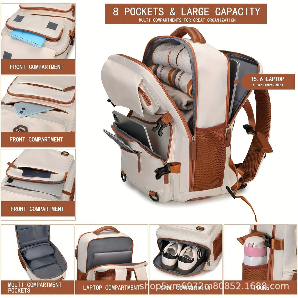 Business Backpack for Men and Women, Large Capacity Expandable Backpack, Computer Backpack, Backpack, Travel Bag