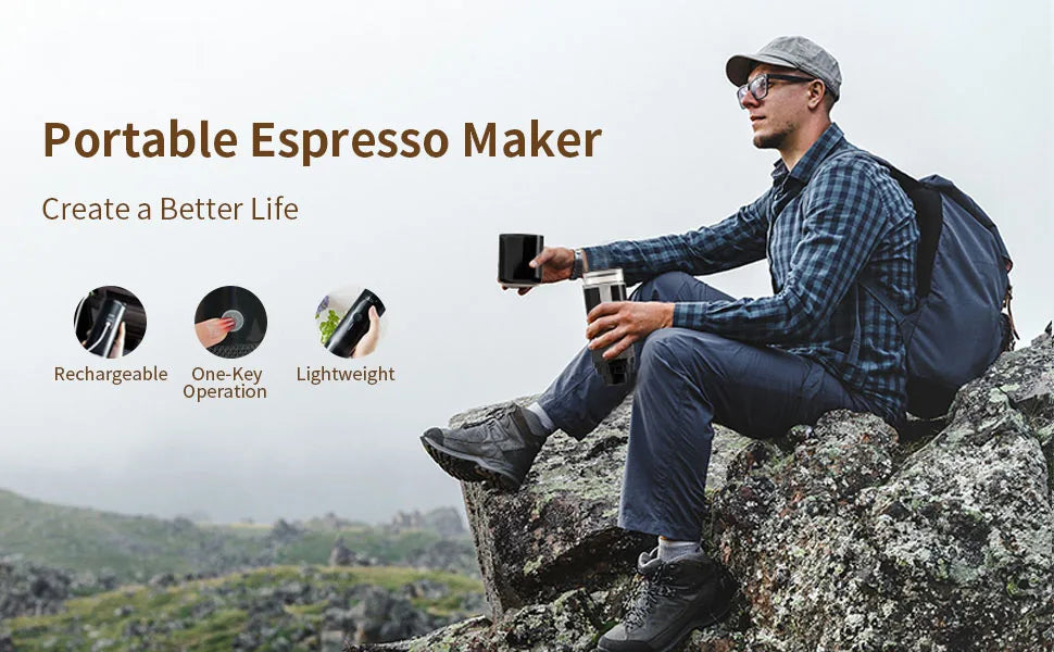 2024 New Portable Coffee Machine Coffee Maker Electric Capsule Ground Coffee Brewer Fit For Coffee Powder and Coffee Capsul
