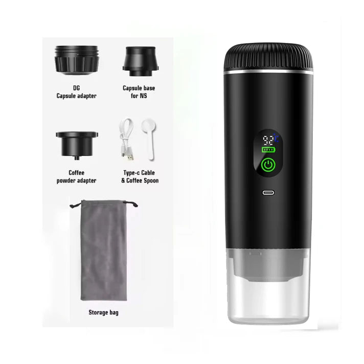 Portable Coffee Maker 3-in-1 Espresso Machine for Travel 20 bar Mini Coffee Maker Compatible with Ground Coffee & Capsule