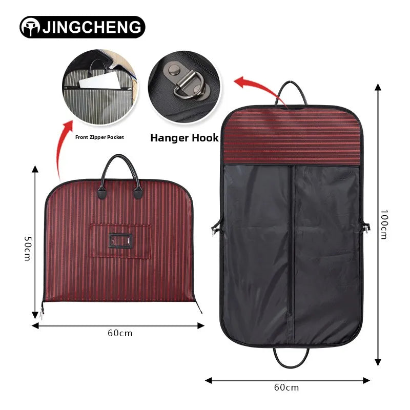 Waterproof Wear-Resistant Business Travel Suit Bag Portability Hanging Suitcase Storage Bag Convenient Oxford Cloth Coat Bag
