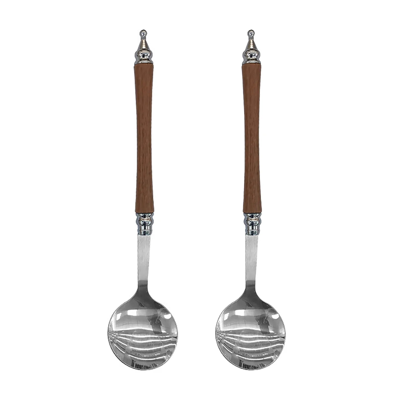 Stainless steel spoons,  vintage, aristocratic design, suitable for soup, Western-style meals, rice, pasta, and desserts