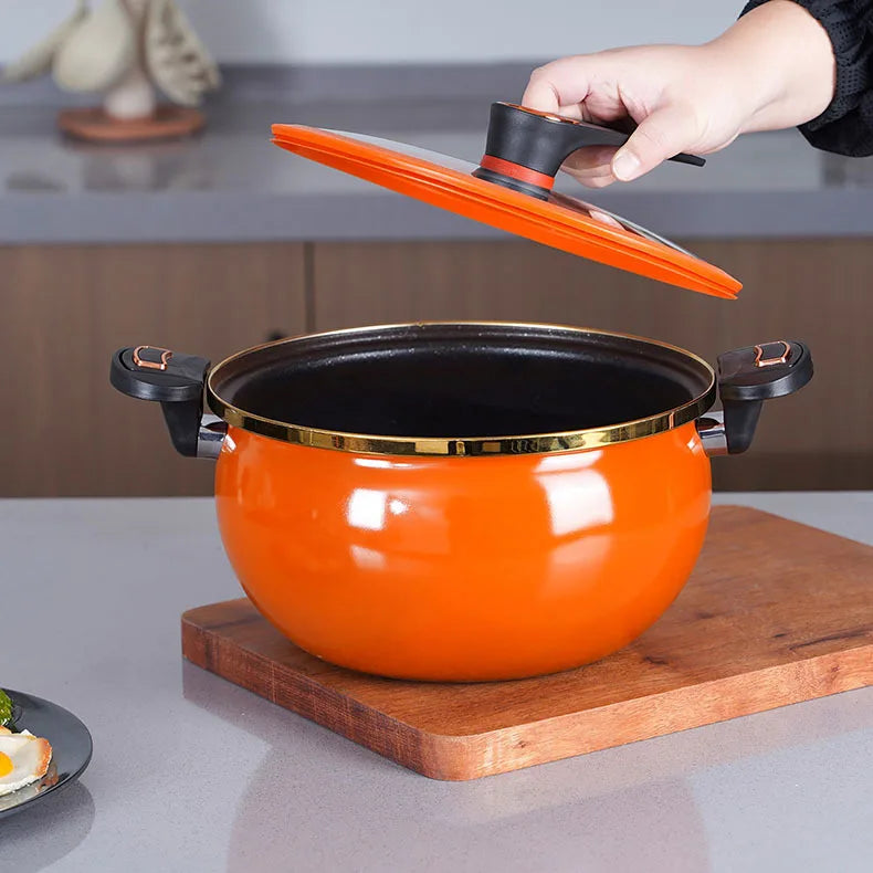 kitchen items Ceramic non-stick soup pot multi-functional household cooking pot 7L large capacity suitable for braising stewing