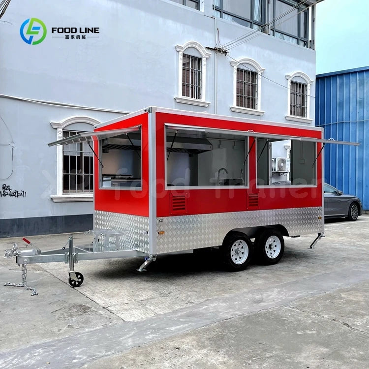 Catering Concession Food Trailers Fully Equipped Foodtruck Fast Food Cart Mobile Kitchen Food Truck Mobile Restaurant