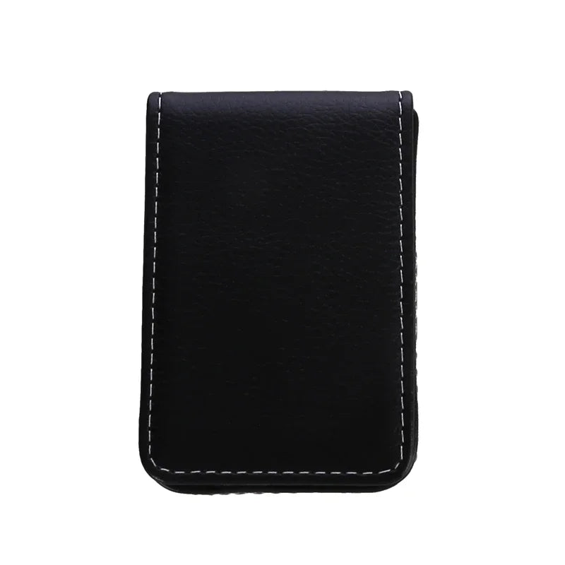 Vertical Version PU Leather Business Card Case Business Card Holder Pocket Business Office Name Card Holder With Magnetic Shut