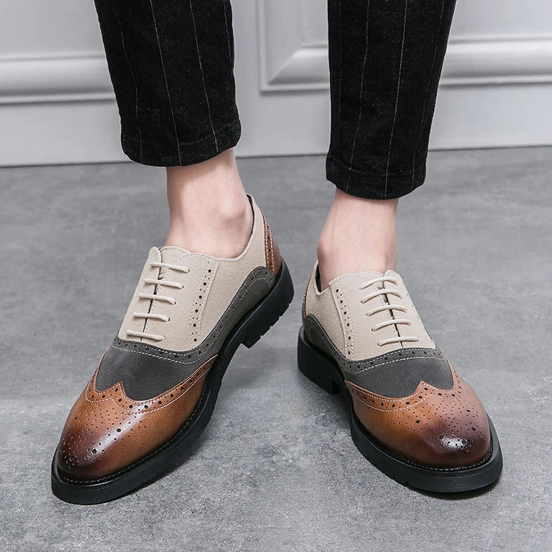 Classic Brand Men's Genuine Leather Shoes Men's Business Shoes High-end Banquet Men's Dress Shoes Versatile Men's Casual Shoes