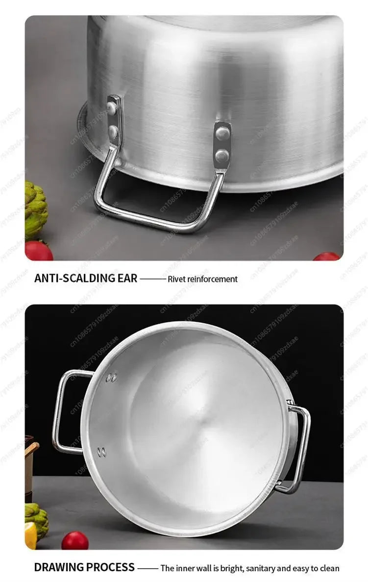 Cast Aluminum Cookware Set of 7 Piece Cooking Pot Set Non Stick Home Kitchen Cookware Aluminum