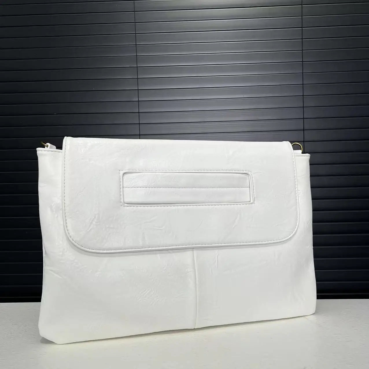 Ladies' Fashion Business High Capacity Glove Bag Soft Leather Document Storage Shoulder Bag