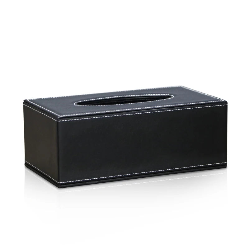 High-End Business Leather Office Supplies Set, Pen Holder, Desktop File Cabinet, Desktop Storage Box
