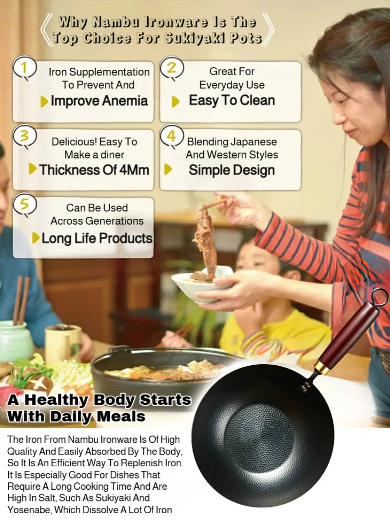 Household Non-stick Pan without Coating - 24cm Mini Wok with Lid,for Kitchen,Easy to Clean,Ideal for Small Meals & Daily