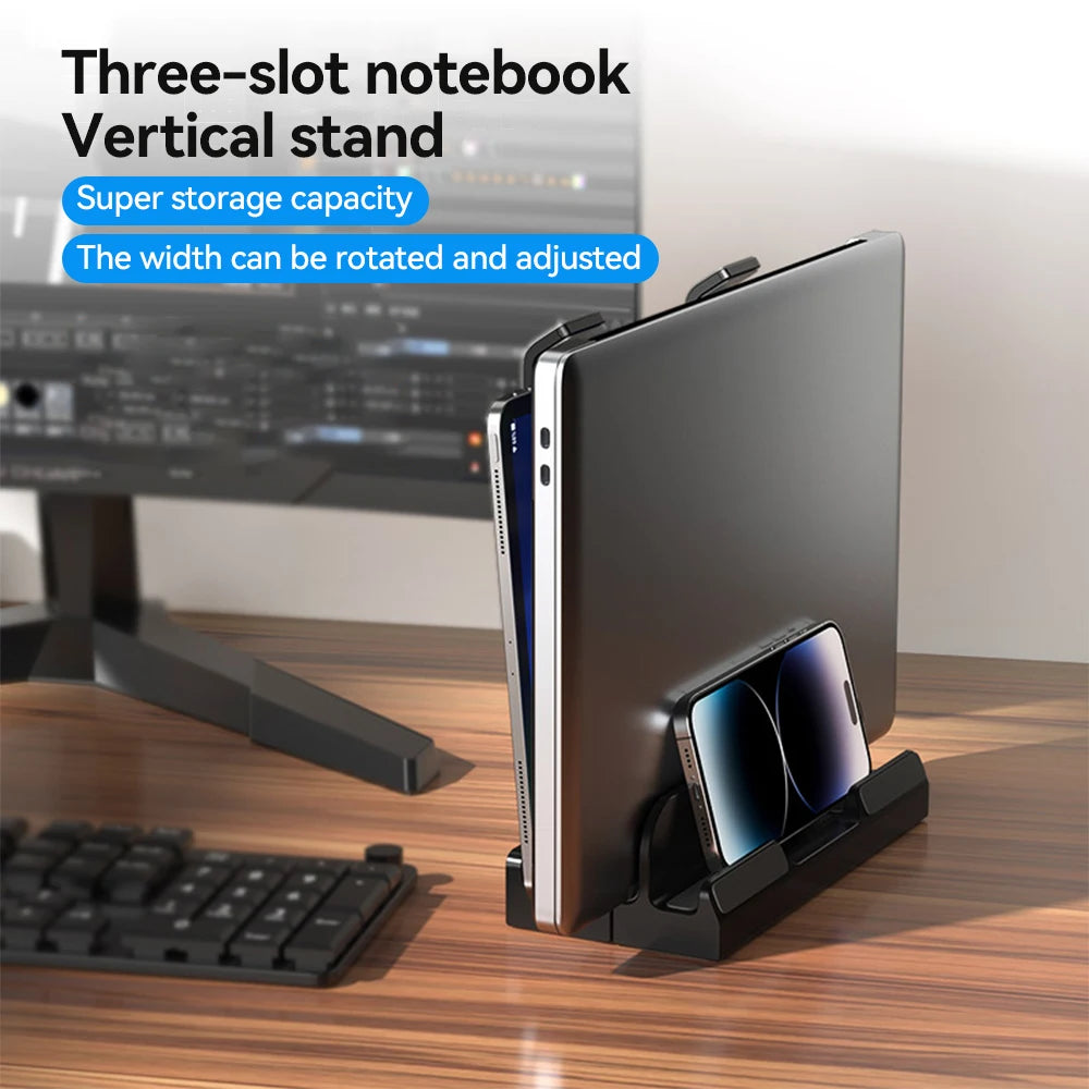 Foldable Laptop Stand Notebook Computer Holder Accessories for Macbook iPad Tablet Phone Storable Holder Dual use adjustable