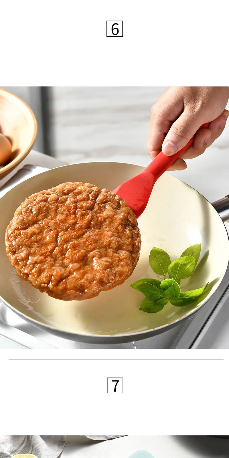 Silicone Frying Spatula Cooking Spatula Steak Spatula Kitchen Non Stick Surface Kitchen Pancakes Fried Eggs