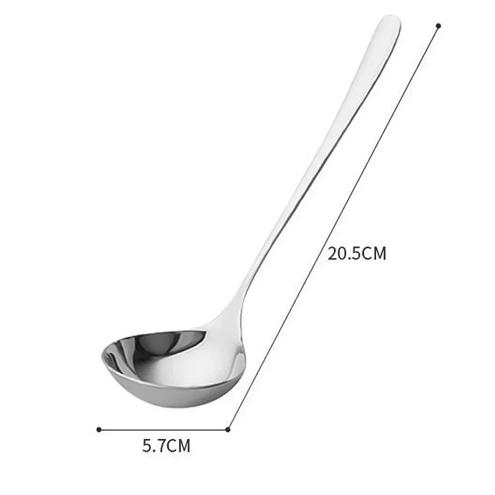 2/1Pcs Stainless Steel Spoon Thicken Long Handle Soup Spoons For Hot Pot Scoops Colander Home Kitchen Tableware Cooking Utensils
