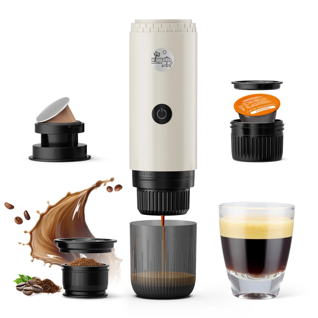 Portable Espresso Machine 3-in-1 Travel Coffee Maker for Camping Hiking Office Self-Heating with USB-C 2026new