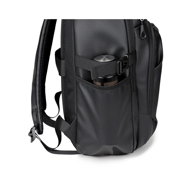 Business backpack, laptop backpack, travel bag, black, large capacity, suitable for different scenarios