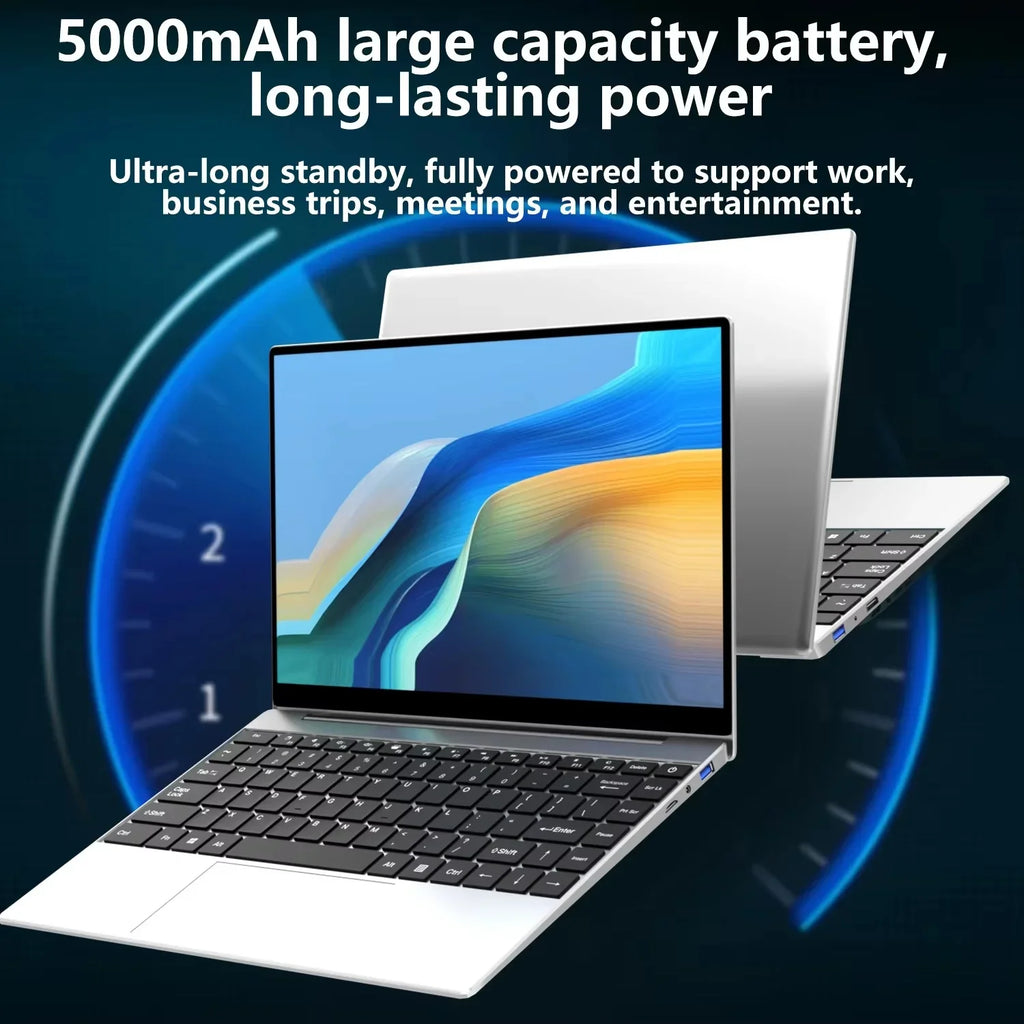 Fine 14.1'' Laptop with Intel 4405U,120Hz FHD IPS Screen,32GB RAM,2TB SSD,5000mAh Backlit Keyboard