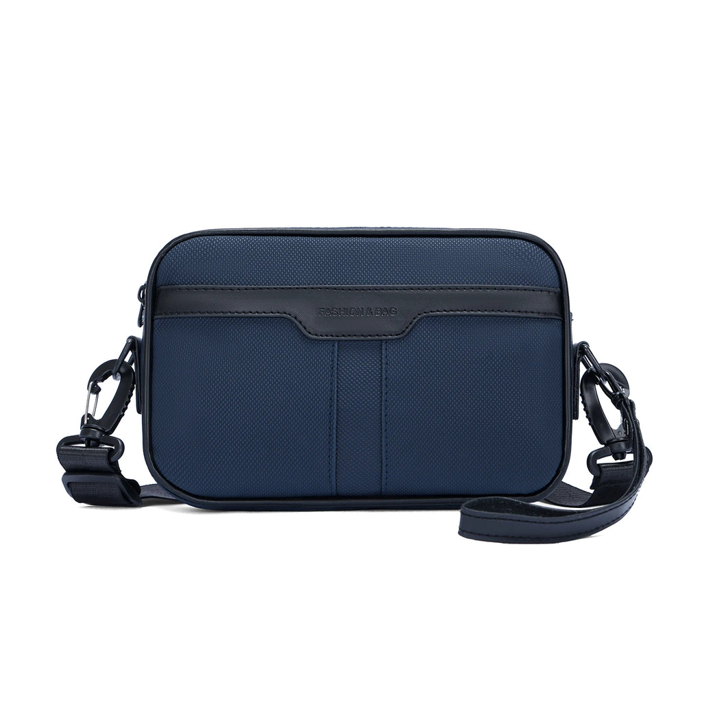Adjustable Strap Men's Business Bag – Soft PU Leather Crossbody for Commute Travel & Daily Use