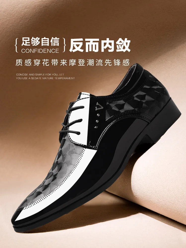 Designer Leather Shoes for Men Business Dress Shoes Versatile Wedding Shoes Men Shoe Classic Loafers Men Zapatos Para Hombres
