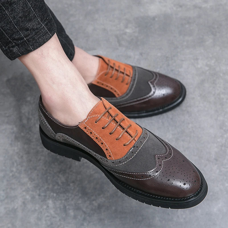 Classic Brand Men's Genuine Leather Shoes Men's Business Shoes High-end Banquet Men's Dress Shoes Versatile Men's Casual Shoes