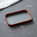 Table Organizer Tray Storage Tray Walnut Wood Tray For Cutlery Serving Spoons Cooking Utensils Teapot Teacup Snack ﻿Tray