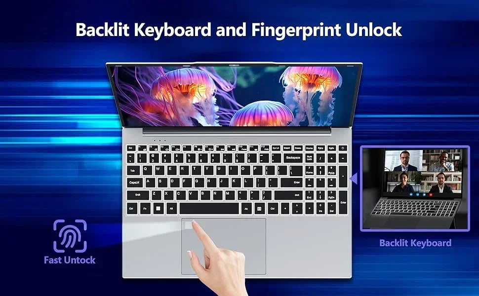 LENO 15.6" 4K Ultra Thin Laptop, Intel Core i9-9900, Windows 11, 16GB RAM 1TB SSD, Portable Business & Gaming Notebook Computer