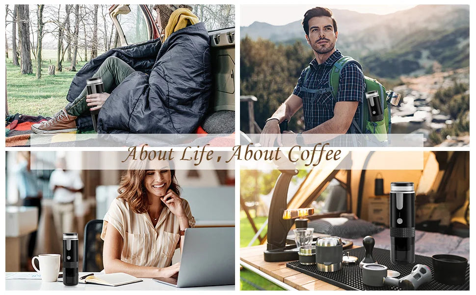2024 New Portable Coffee Machine Coffee Maker Electric Capsule Ground Coffee Brewer Fit For Coffee Powder and Coffee Capsul