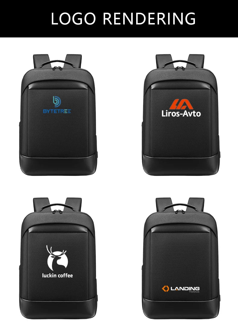 Business Men's High-end Computer Backpack With Logo Company Travel Backpack Printed Name And Pattern