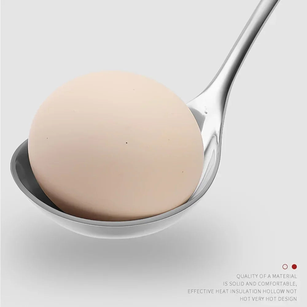 2/1Pcs Stainless Steel Spoon Thicken Long Handle Soup Spoons For Hot Pot Scoops Colander Home Kitchen Tableware Cooking Utensils